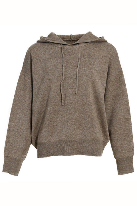 Completo da jogging color tortora in misto lana