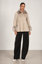 Cappotto corto bianco in cashmere
