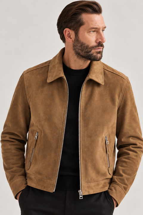 Giacca da uomo in vera pelle di agnello