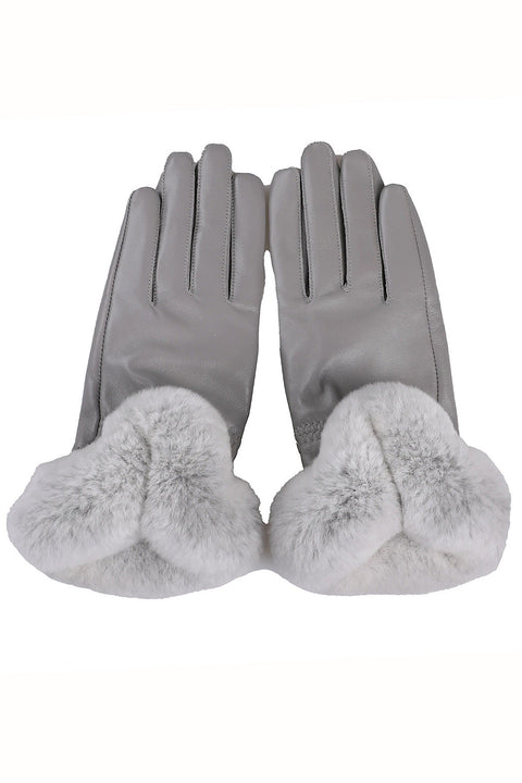Gants en cuir véritable