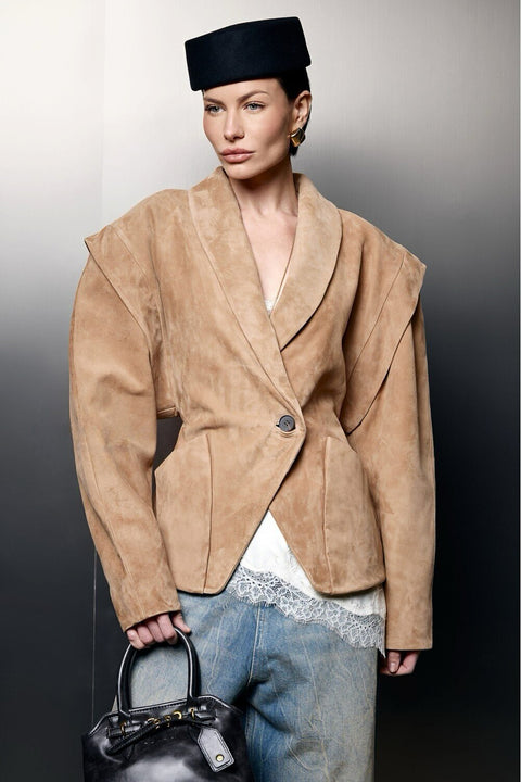 Camel Suede Jacket