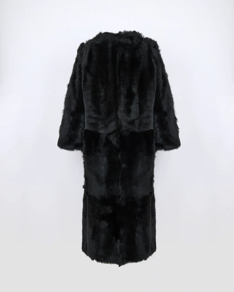 Cappotto lungo in montone toscano