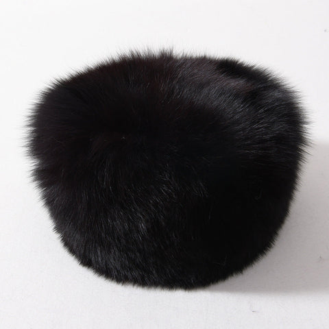 Black Fox Fur Hat