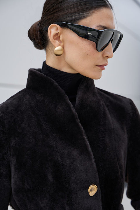 Veste en peau lainée mérinos
