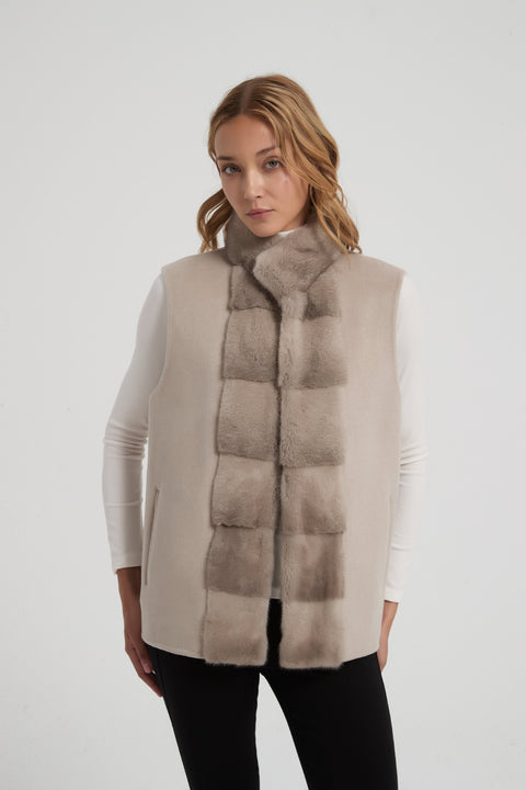 Veste en cachemire convertible 2-en-1