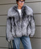 Silver Fox Fur Coat