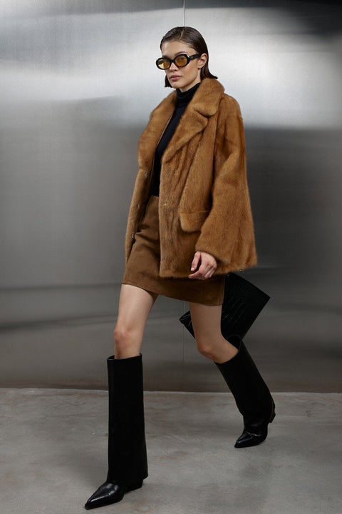 Short Mink Fur Jacket