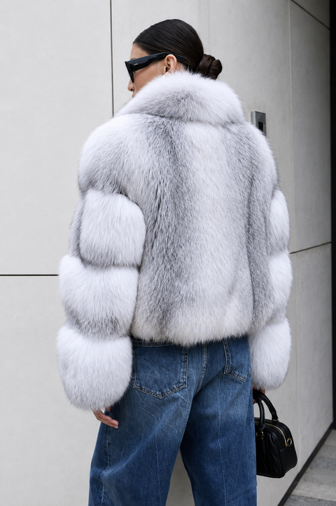 Manteau en fourrure de renard arctique