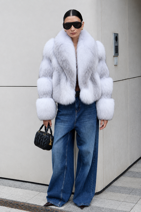 Manteau en fourrure de renard arctique