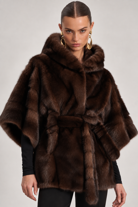 Genuine Mink Cape
