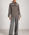 Cappotto corto bianco in cashmere