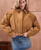 Cropped Suede Jacket