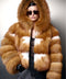 Hooded Fox Fur Coat