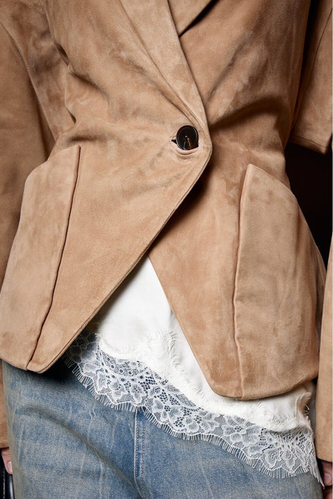 Camel Suede Jacket