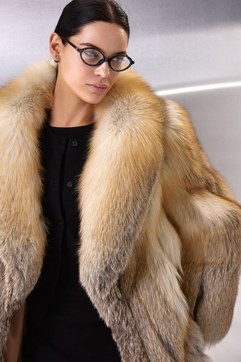 Gold Fox Fur Coat