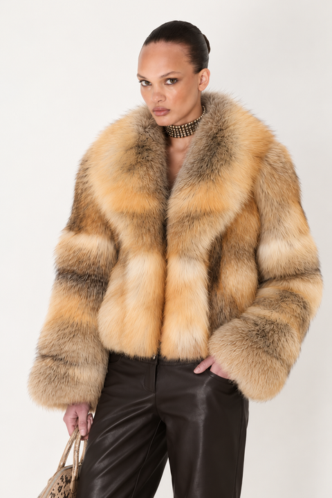 Gold Fox Fur Coat