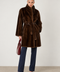 Cappotto midi in vero visone