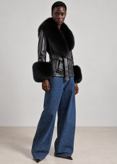Trench Leather Jacket