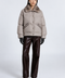 Wool Down Jacket with Mink