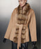 Wool Coat With Mink
